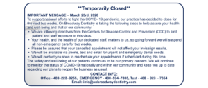 Temporarily Closed due to COVID 19