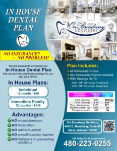 In house dental assistance program